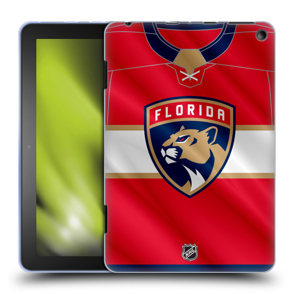 NHL Florida Panthers Jersey Soft Gel Case for Amazon Fire HD 8/Fire HD 8 Plus 2020