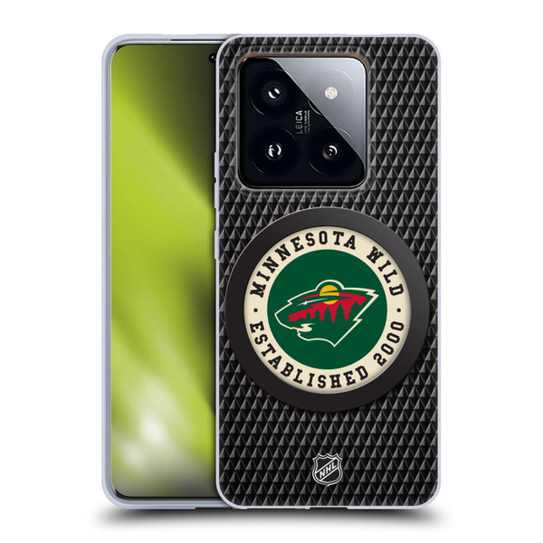NHL Minnesota Wild Puck Texture Soft Gel Case for Xiaomi 14 Pro
