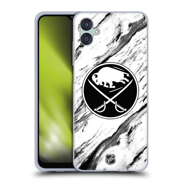 NHL Buffalo Sabres Marble Soft Gel Case for Samsung Galaxy M04 5G / A04e