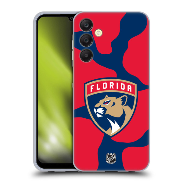 NHL Florida Panthers Cow Pattern Soft Gel Case for Samsung Galaxy A25 5G