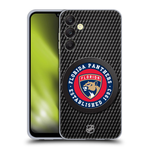 NHL Florida Panthers Puck Texture Soft Gel Case for Samsung Galaxy A25 5G