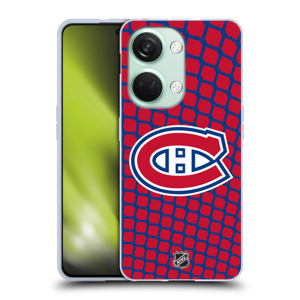 NHL Montreal Canadiens Net Pattern Soft Gel Case for OnePlus Nord 3 5G