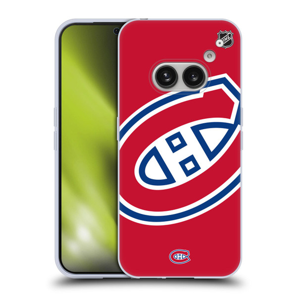 NHL Montreal Canadiens Oversized Soft Gel Case for Nothing Phone (2a)