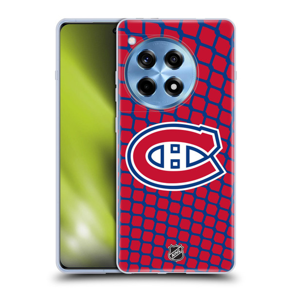 NHL Montreal Canadiens Net Pattern Soft Gel Case for OnePlus 12R
