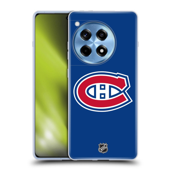 NHL Montreal Canadiens Plain Soft Gel Case for OnePlus 12R