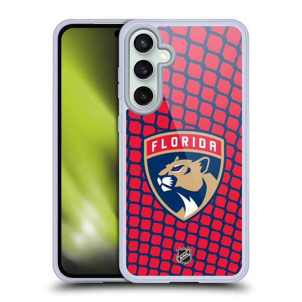 NHL Florida Panthers Net Pattern Soft Gel Case for Samsung Galaxy S23 FE 5G