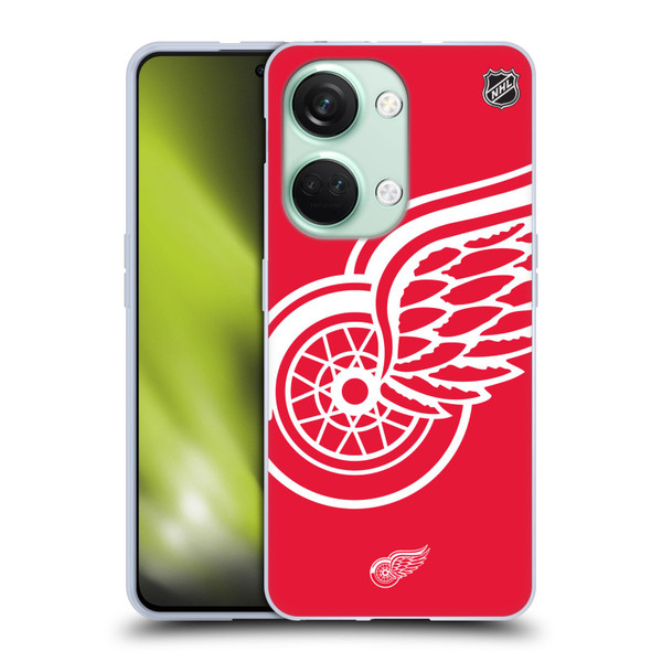 NHL Detroit Red Wings Oversized Soft Gel Case for OnePlus Nord 3 5G