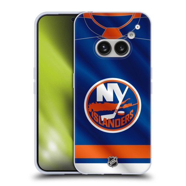 NHL New York Islanders Jersey Soft Gel Case for Nothing Phone (2a)