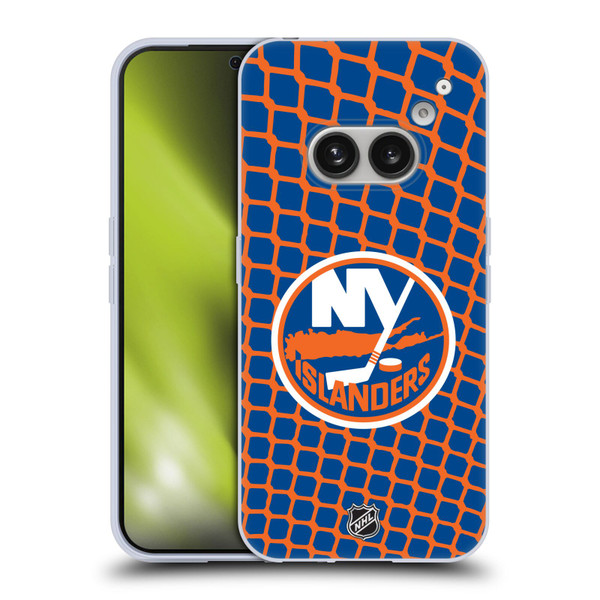NHL New York Islanders Net Pattern Soft Gel Case for Nothing Phone (2a)