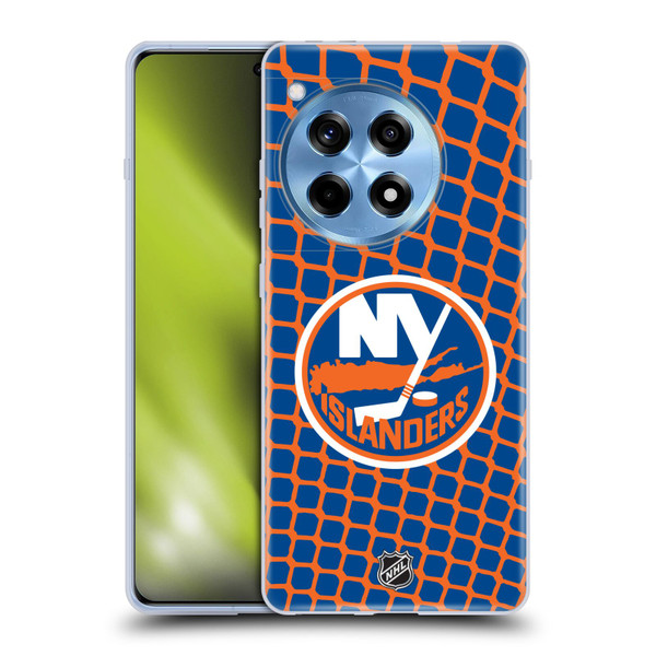 NHL New York Islanders Net Pattern Soft Gel Case for OnePlus 12R