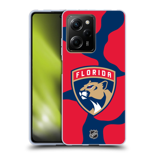 NHL Florida Panthers Cow Pattern Soft Gel Case for Xiaomi Redmi Note 12 Pro 5G
