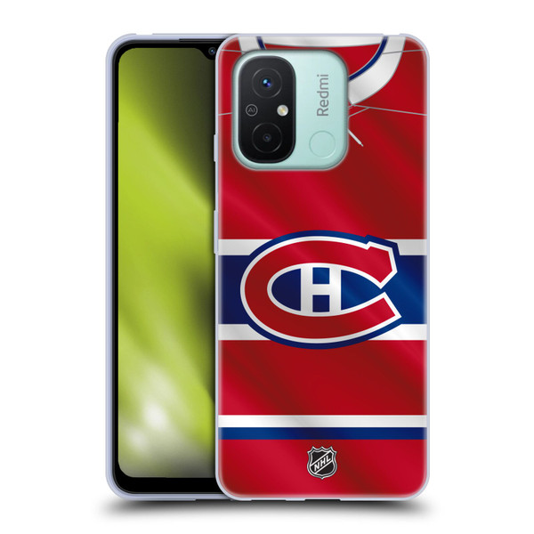 NHL Montreal Canadiens Jersey Soft Gel Case for Xiaomi Redmi 12C