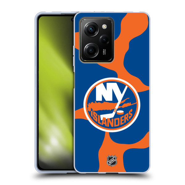 NHL New York Islanders Cow Pattern Soft Gel Case for Xiaomi Redmi Note 12 Pro 5G