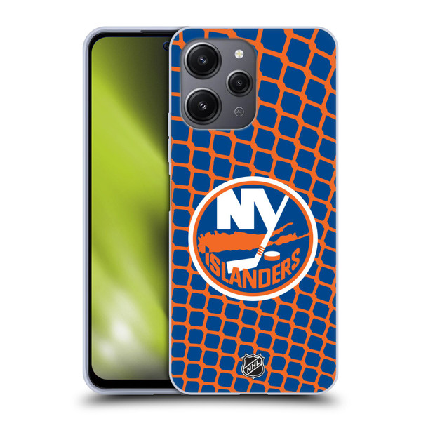 NHL New York Islanders Net Pattern Soft Gel Case for Xiaomi Redmi 12