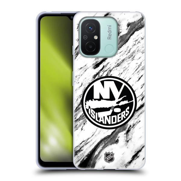 NHL New York Islanders Marble Soft Gel Case for Xiaomi Redmi 12C