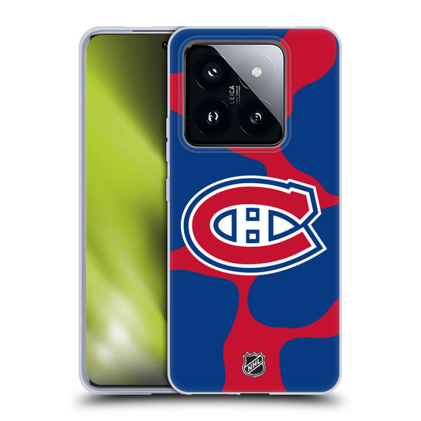 NHL Montreal Canadiens Cow Pattern Soft Gel Case for Xiaomi 14 Pro