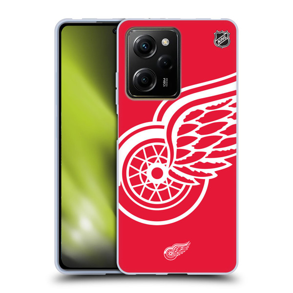 NHL Detroit Red Wings Oversized Soft Gel Case for Xiaomi Redmi Note 12 Pro 5G