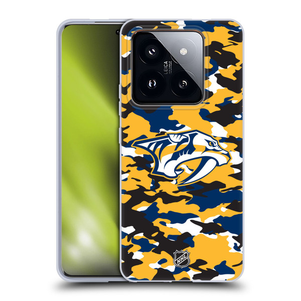 NHL Nashville Predators Camouflage Soft Gel Case for Xiaomi 14 Pro
