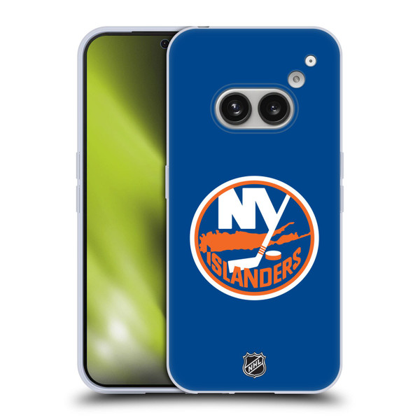 NHL New York Islanders Plain Soft Gel Case for Nothing Phone (2a)