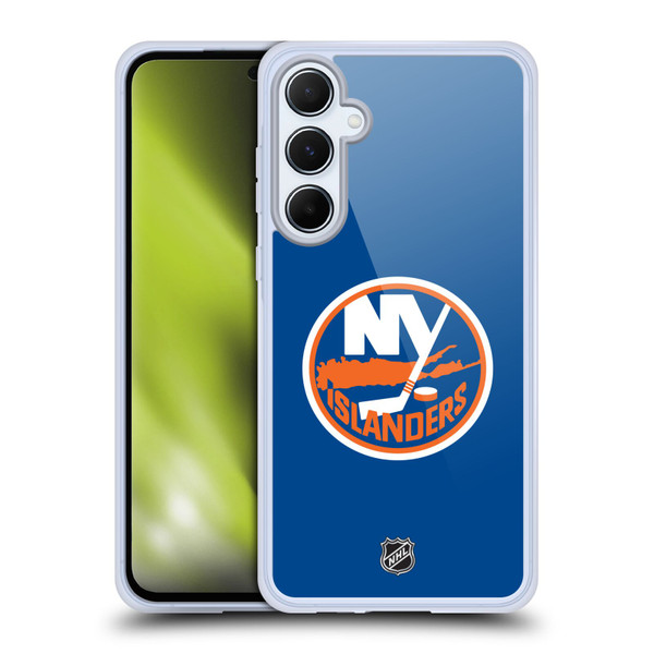 NHL New York Islanders Plain Soft Gel Case for Samsung Galaxy A55 5G