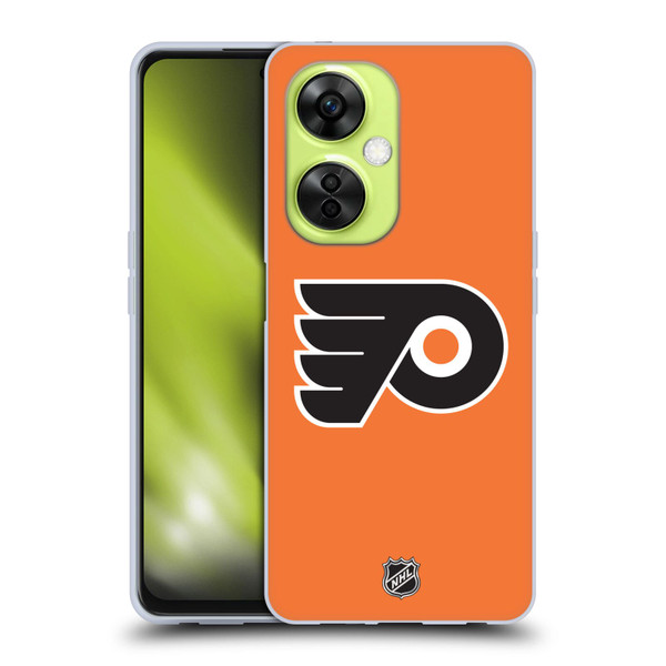 NHL Philadelphia Flyers Plain Soft Gel Case for OnePlus Nord CE 3 Lite 5G