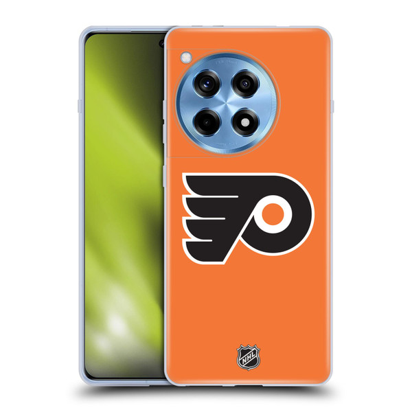 NHL Philadelphia Flyers Plain Soft Gel Case for OnePlus 12R