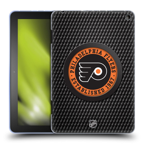 NHL Philadelphia Flyers Puck Texture Soft Gel Case for Amazon Fire HD 8/Fire HD 8 Plus 2020