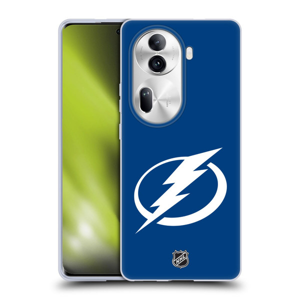 NHL Tampa Bay Lightning Plain Soft Gel Case for OPPO Reno11 Pro