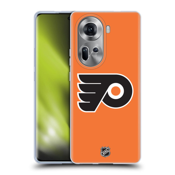 NHL Philadelphia Flyers Plain Soft Gel Case for OPPO Reno11