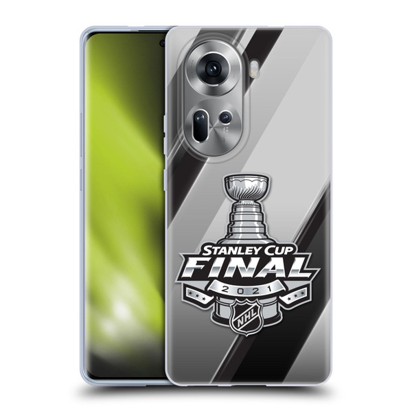 NHL 2021 Stanley Cup Final Stripes 2 Soft Gel Case for OPPO Reno11