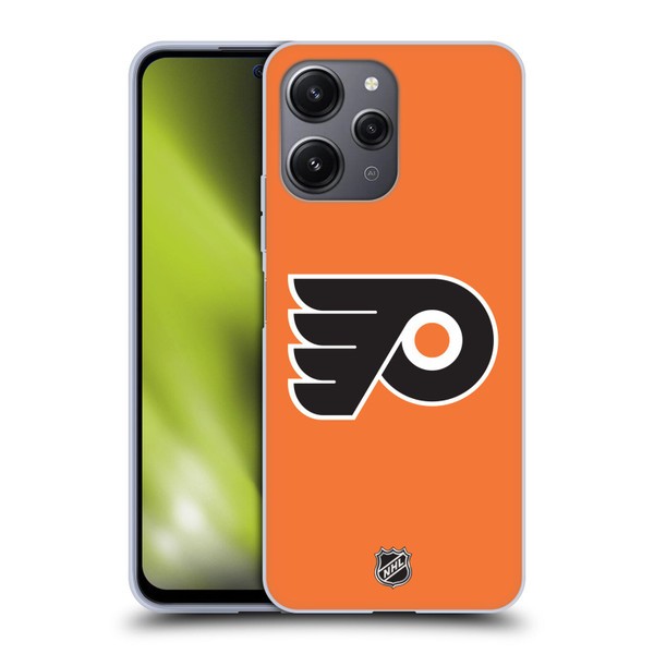 NHL Philadelphia Flyers Plain Soft Gel Case for Xiaomi Redmi 12