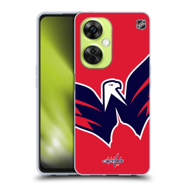 NHL Washington Capitals Oversized Soft Gel Case for OnePlus Nord CE 3 Lite 5G