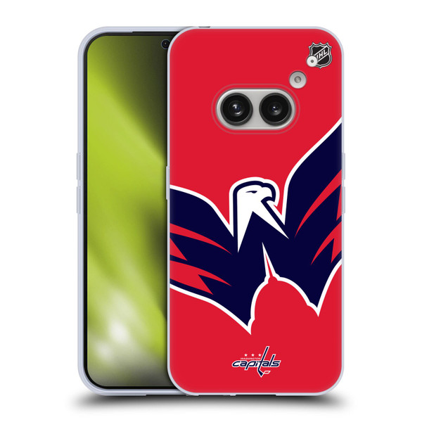 NHL Washington Capitals Oversized Soft Gel Case for Nothing Phone (2a)