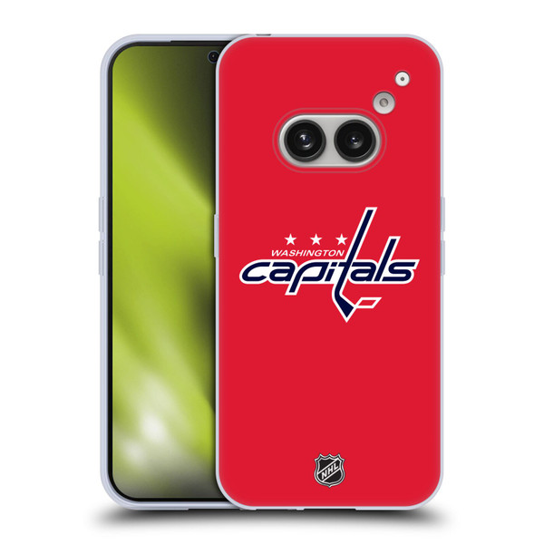 NHL Washington Capitals Plain Soft Gel Case for Nothing Phone (2a)