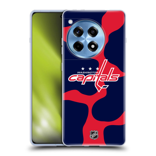 NHL Washington Capitals Cow Pattern Soft Gel Case for OnePlus 12R