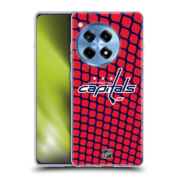 NHL Washington Capitals Net Pattern Soft Gel Case for OnePlus 12R