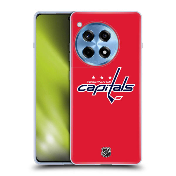 NHL Washington Capitals Plain Soft Gel Case for OnePlus 12R