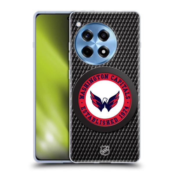 NHL Washington Capitals Puck Texture Soft Gel Case for OnePlus 12R