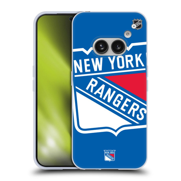 NHL New York Rangers Oversized Soft Gel Case for Nothing Phone (2a)