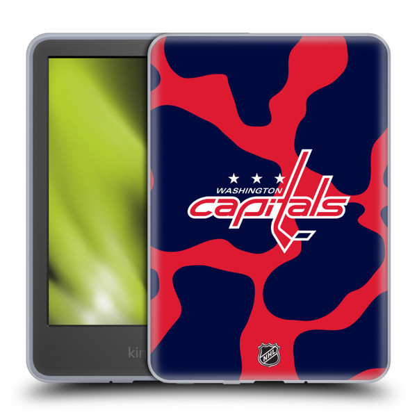 NHL Washington Capitals Cow Pattern Soft Gel Case for Amazon Kindle 11th Gen 6in 2022