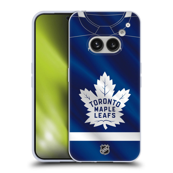 NHL Toronto Maple Leafs Jersey Soft Gel Case for Nothing Phone (2a)