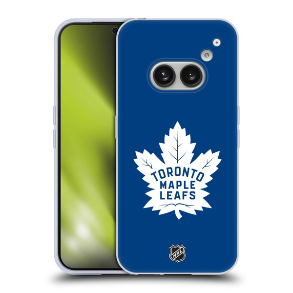 NHL Toronto Maple Leafs Plain Soft Gel Case for Nothing Phone (2a)