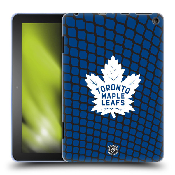 NHL Toronto Maple Leafs Net Pattern Soft Gel Case for Amazon Fire HD 8/Fire HD 8 Plus 2020