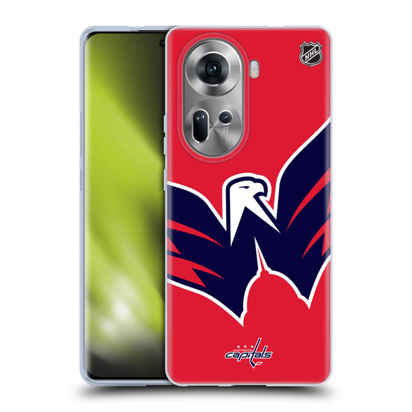 NHL Washington Capitals Oversized Soft Gel Case for OPPO Reno11