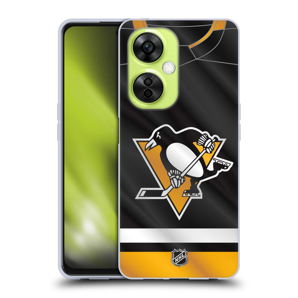 NHL Pittsburgh Penguins Jersey Soft Gel Case for OnePlus Nord CE 3 Lite 5G