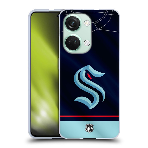 NHL Seattle Kraken Jersey Soft Gel Case for OnePlus Nord 3 5G
