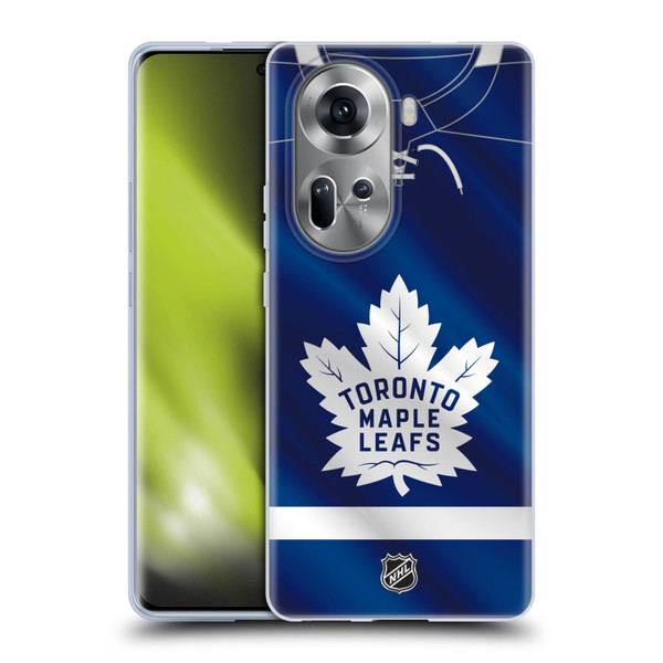 NHL Toronto Maple Leafs Jersey Soft Gel Case for OPPO Reno11