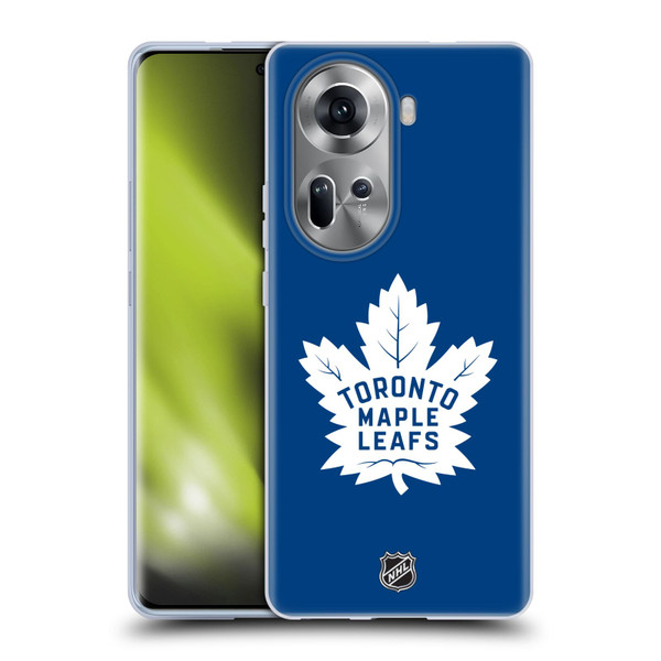 NHL Toronto Maple Leafs Plain Soft Gel Case for OPPO Reno11