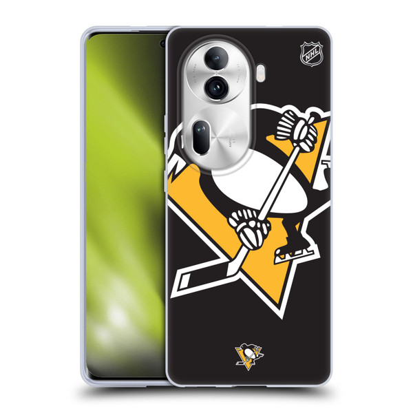 NHL Pittsburgh Penguins Oversized Soft Gel Case for OPPO Reno11 Pro