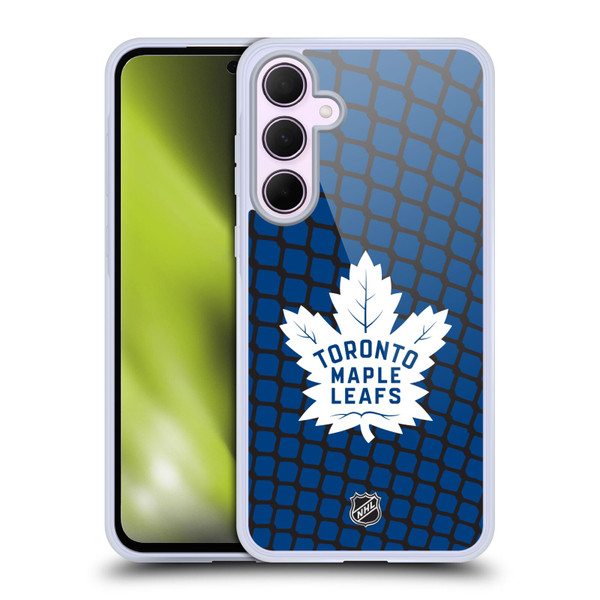 NHL Toronto Maple Leafs Net Pattern Soft Gel Case for Samsung Galaxy A35 5G